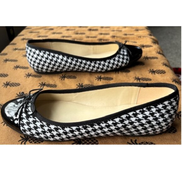 🖤🤍 Nine West Houndstooth Prosep Ballet Flats- Womens size 10.5 🤍🖤 - Picture 5 of 10